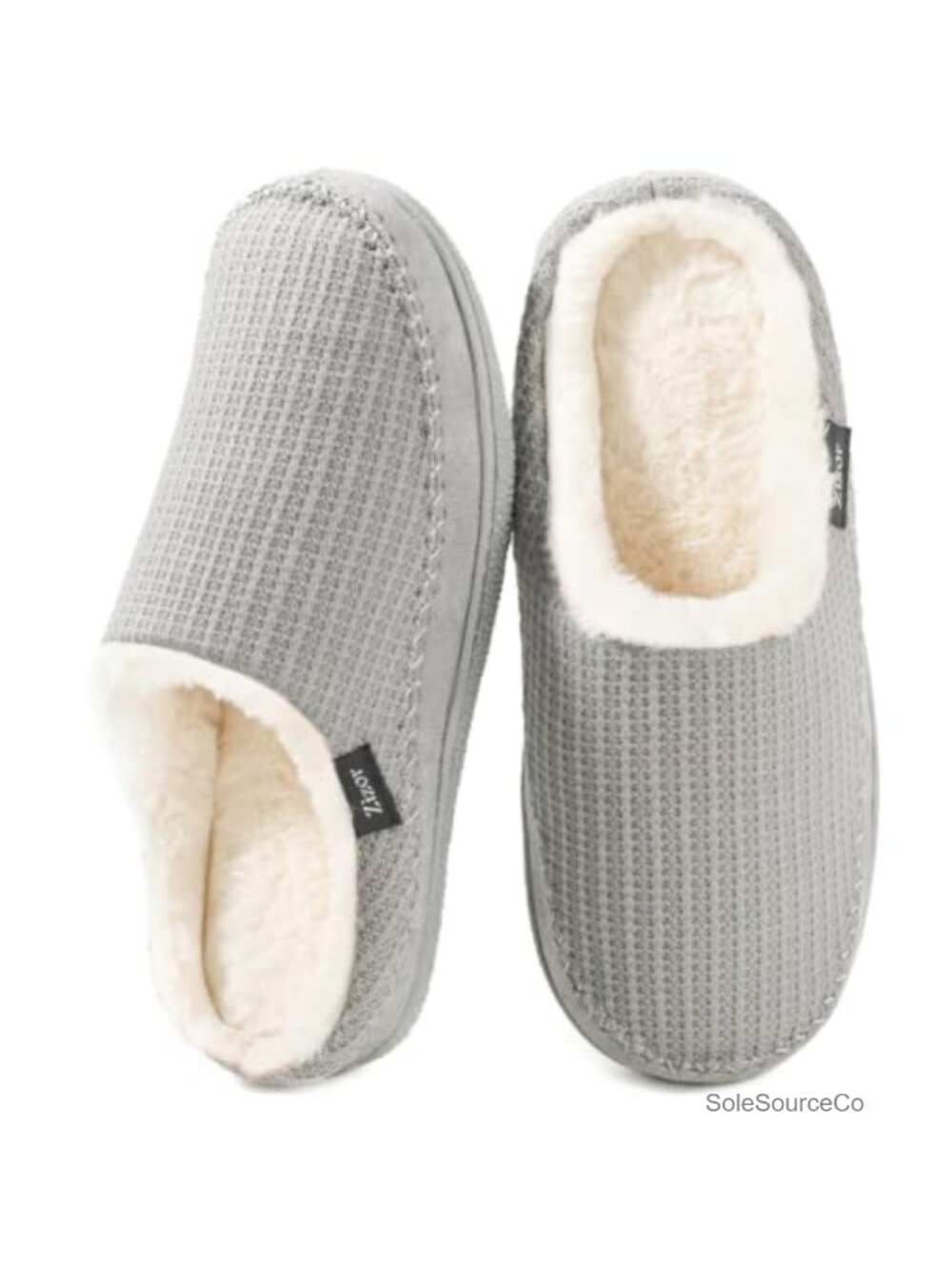 Womens Fuzzy House Slippers Memory Foam Indoor/Outdoor Non-Slip Fleece Lined